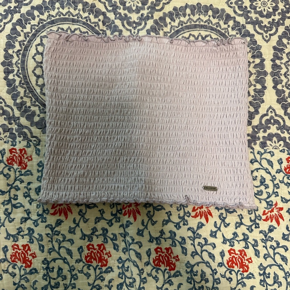 Hollister Light Purple Smocked Top